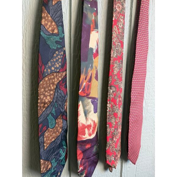 Vintage Silk USA Ties Dior, Buggati, Parksden, Harve Benard - Picture 2 of 5